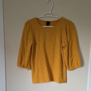 W5 Mustard Yellow Blouse